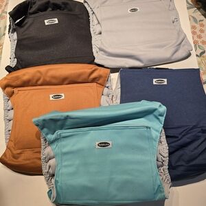 Dog Clothing Set - Black, Gray, Orange, Blue